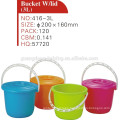 wholesale small plastic buckets with lids and handle